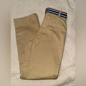 Gymboree Khaki‎ Chinos with Navy Stripe